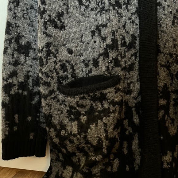 Speckled blue to grey ombré cardigan - Picture 3 of 5